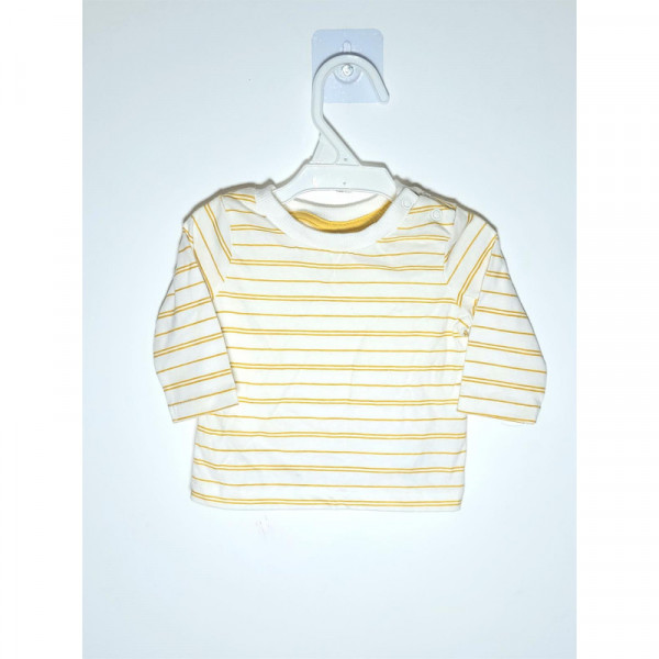 Yellow White stripe T-Shirt